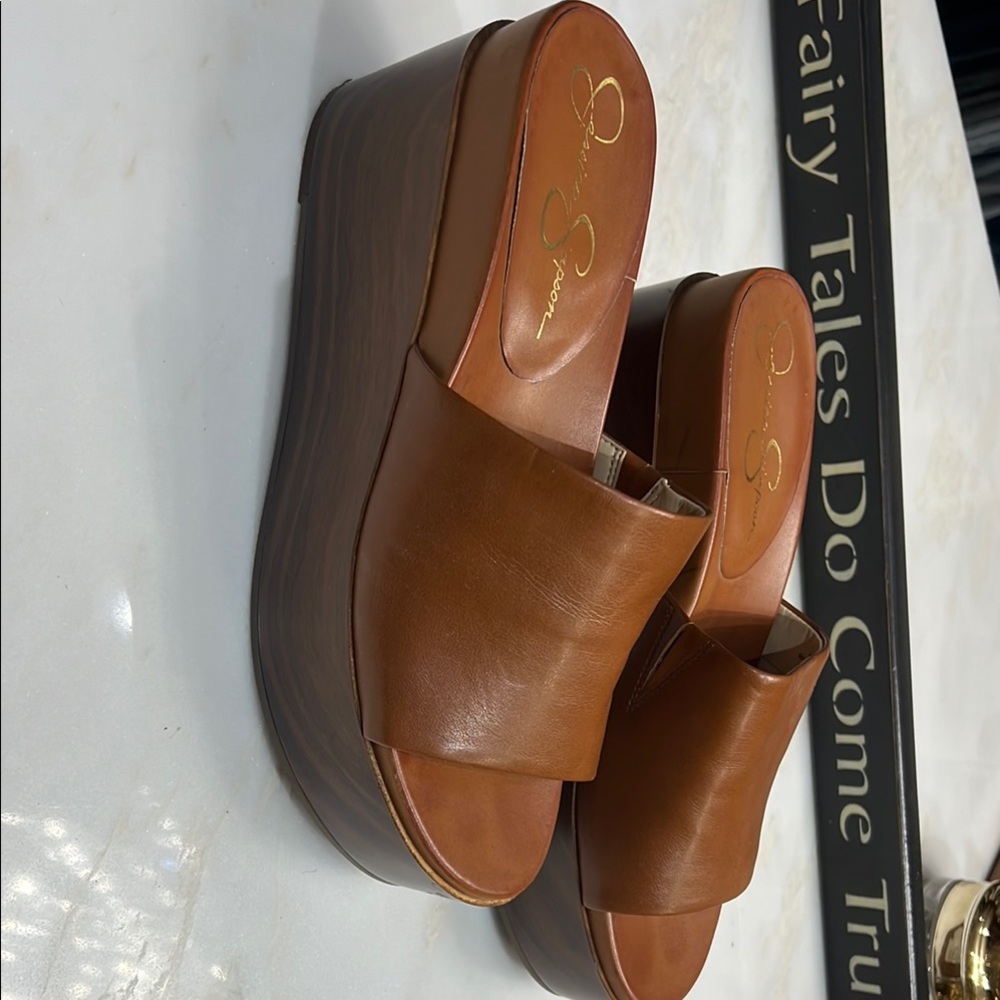 Jessica Simpson Brown Platform Shoes